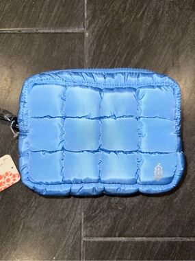 Free People Quilted Mini Case Denim Blue